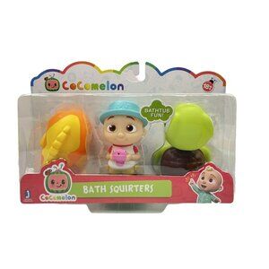 Cocomelon Bath Squirters JJ, Sea Turtle, and Fish Figures 3.5”
